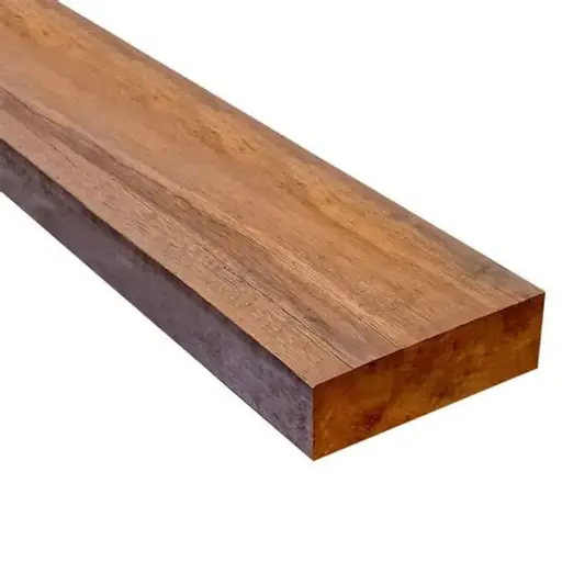 [1FSMRMP50701500]  2- BOIS - PROFILE écharpe - MERANTI ROUGE - 50 x 70 x 1500